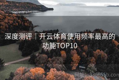 深度测评｜开云体育使用频率最高的功能TOP10