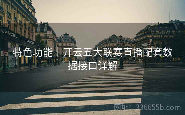 特色功能｜开云五大联赛直播配套数据接口详解