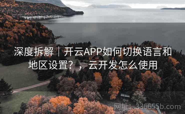 深度拆解｜开云APP如何切换语言和地区设置？，云开发怎么使用