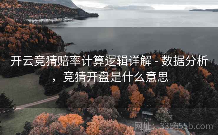 开云竞猜赔率计算逻辑详解 - 数据分析，竞猜开盘是什么意思